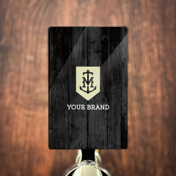 Rectangular PVC Resin Tap Decal 90x150mm Thumbnail