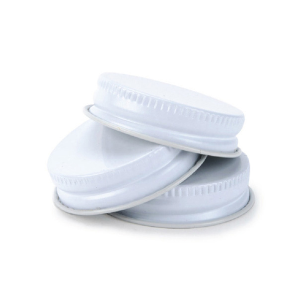 White Metal Screw Cap Thumbnail